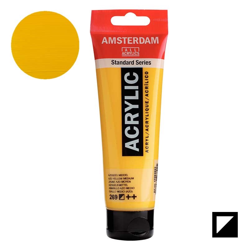 Farba akrylowa Amsterdam Acrylic 120 ml 269 Azo yellow medium 01