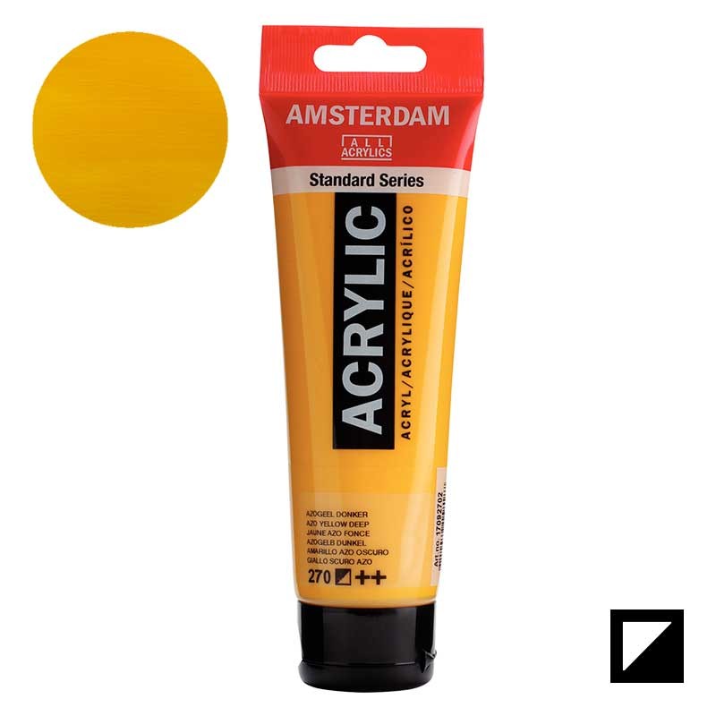 Farba akrylowa Amsterdam Acrylic 120 ml 270 Azo yellow deep 01