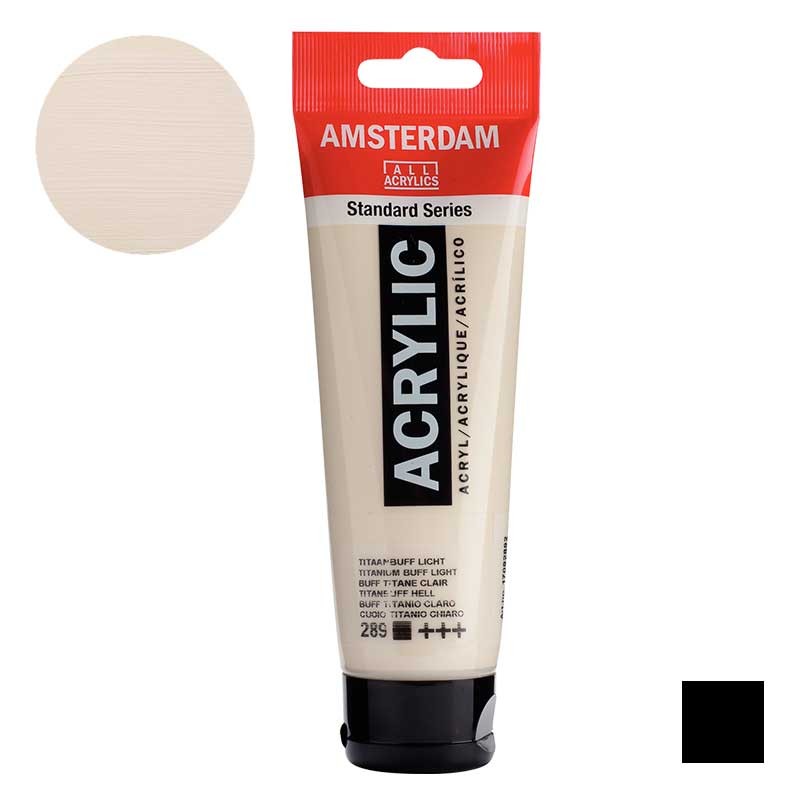 Farba akrylowa Amsterdam Acrylic 120 ml 289 Titanium buff light 01