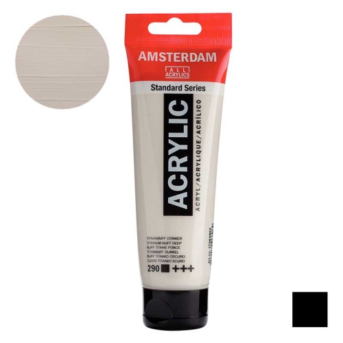 Farba akrylowa Amsterdam Acrylic 120 ml - 290 Titanium buff deep