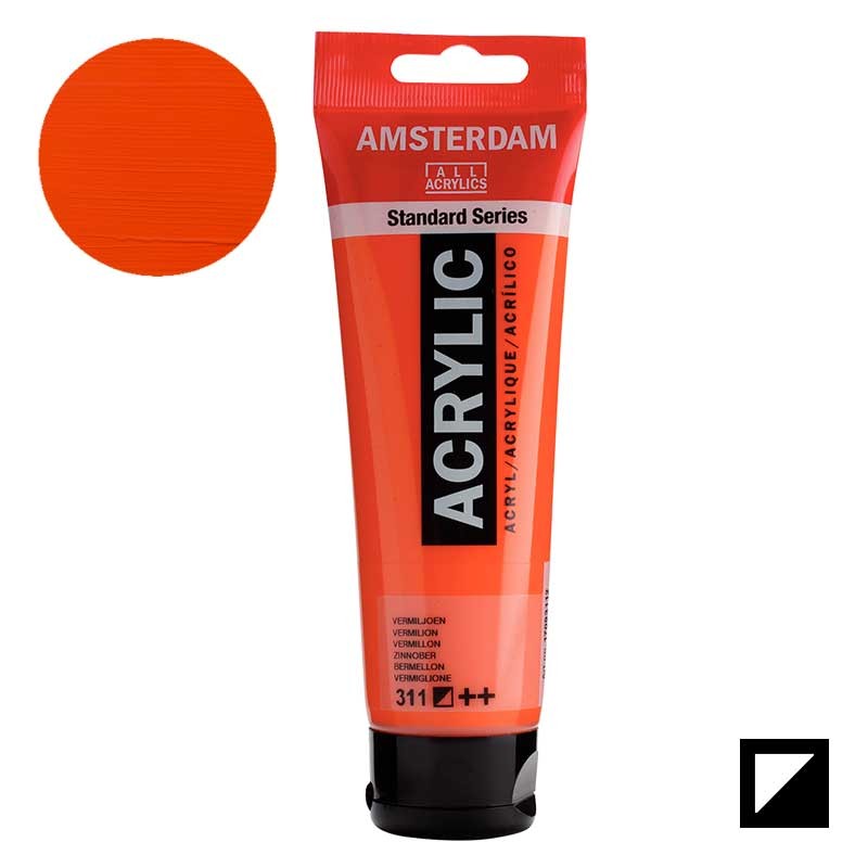 Farba akrylowa Amsterdam Acrylic 120 ml 311 Vermilion 01
