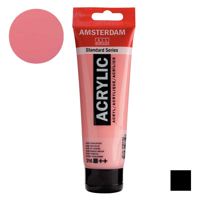 Farba akrylowa Amsterdam Acrylic 120 ml 316 Venetian rose 01