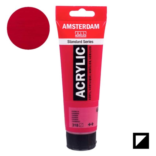 Farba akrylowa Amsterdam Acrylic 120 ml - 318 Carmine