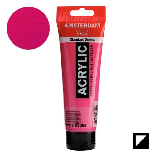 Farba akrylowa Amsterdam Acrylic 120 ml - 366 Quinacridone rose