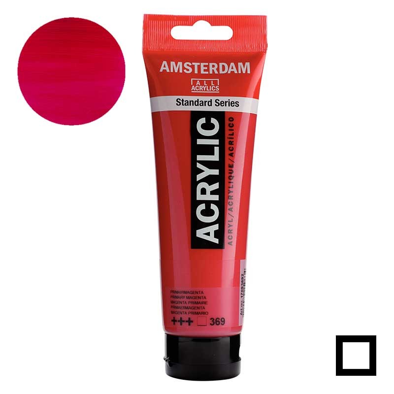 Farba akrylowa Amsterdam Acrylic 120 ml 369 Primary magenta 01