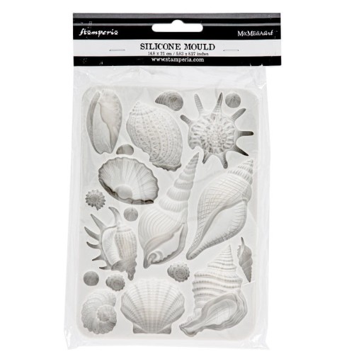 Foremka silikonowa Stamperia A5 - Sea Land shells