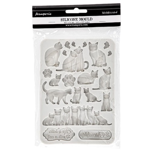 Foremka silikonowa Stamperia A5 - Cats