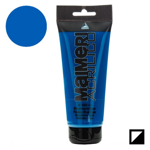Farba akrylowa Maimeri Acrilico 200 ml - 400 Primary blue cyan