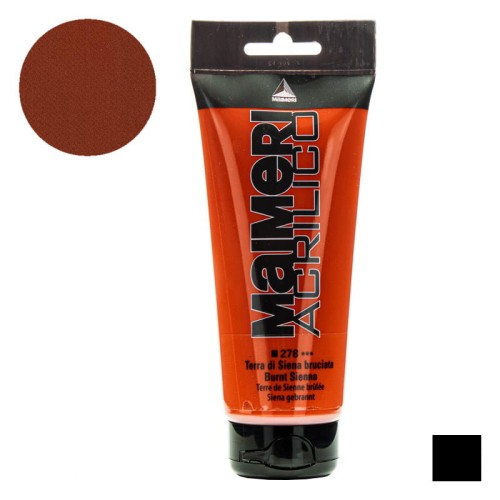 Farba akrylowa Maimeri Acrilico 200 ml - 278 Burnt sienna