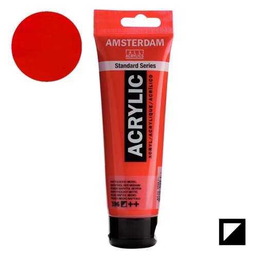 Farba akrylowa Amsterdam Acrylic 120 ml - 396 Naphthol red medium