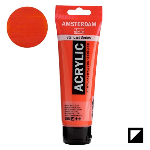 Farba akrylowa Amsterdam Acrylic 120 ml - 398 Naphthol red light