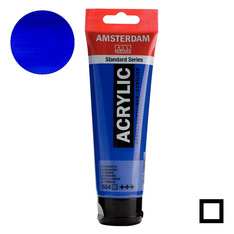 Farba akrylowa Amsterdam Acrylic 120 ml 504 Ultramarine 01