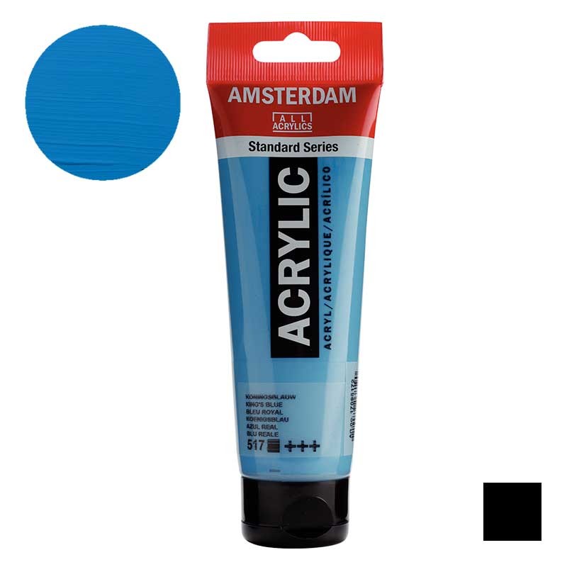 Farba akrylowa Amsterdam Acrylic 120 ml 517 King's blue 01