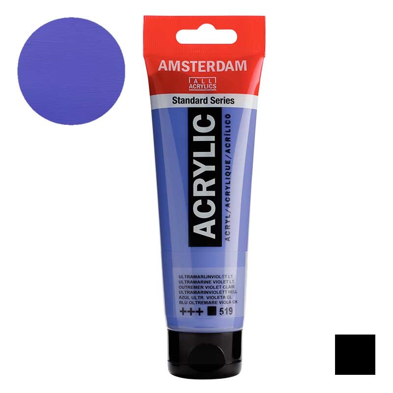 Farba akrylowa Amsterdam Acrylic 120 ml 519 Ultramarine violet light 01