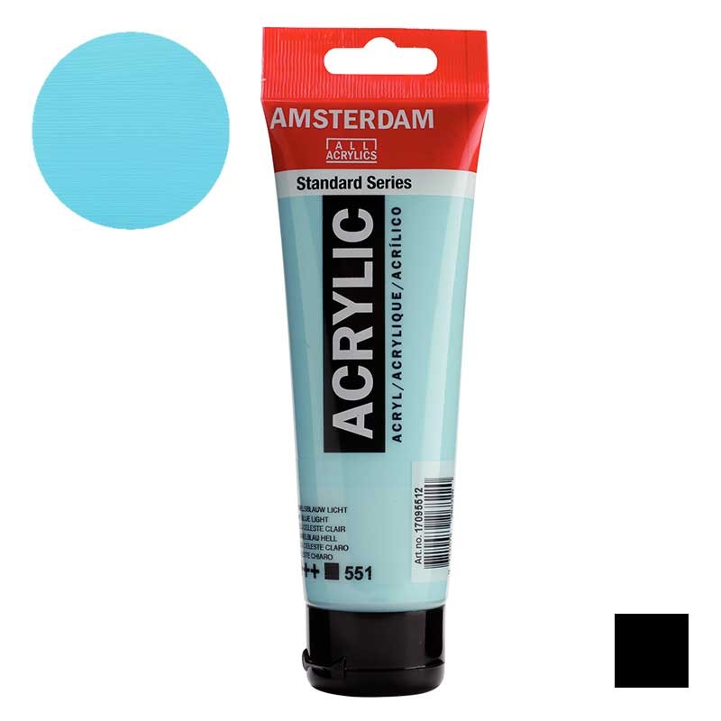 Farba akrylowa Amsterdam Acrylic 120 ml 551 Sky blue light 01