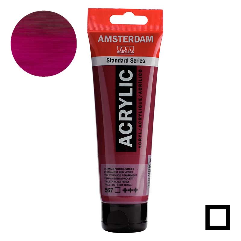 Farba akrylowa Amsterdam Acrylic 120 ml 567 Permanent red violet 01