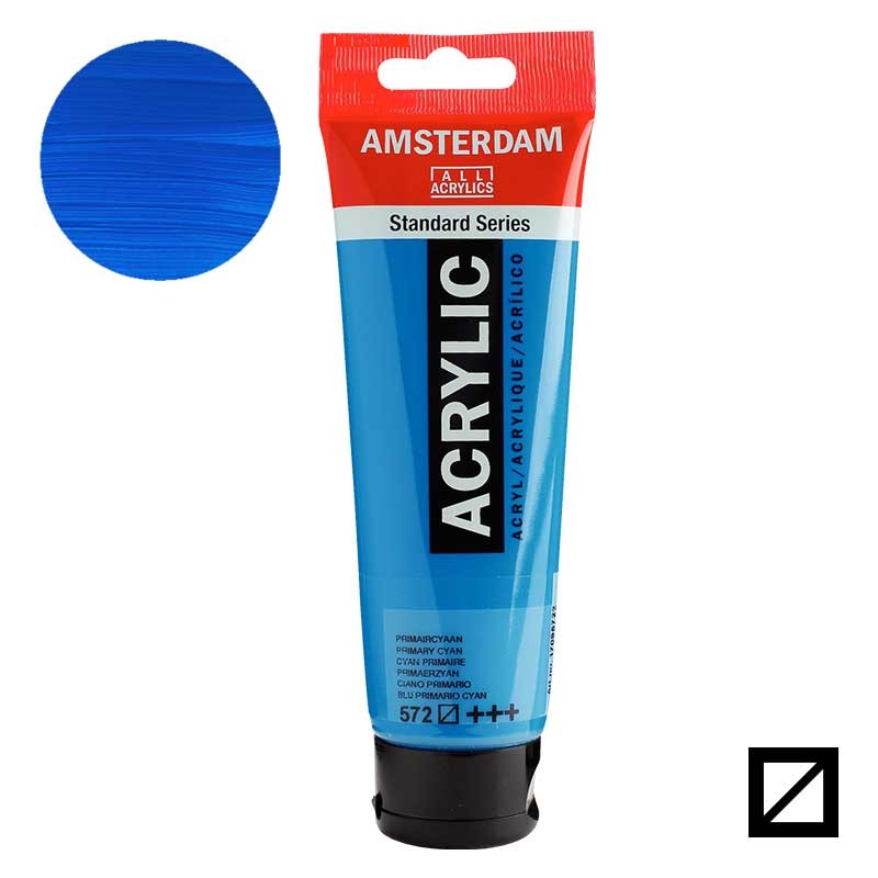 Farba akrylowa Amsterdam Acrylic 120 ml 572 Primary cyan 01