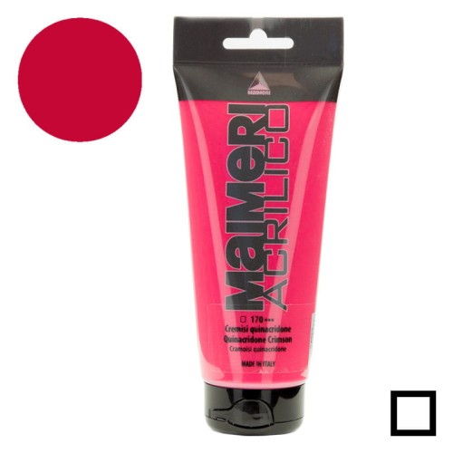 Farba akrylowa Maimeri Acrilico 200 ml - 170 Quinacridone Crimson