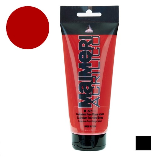 Farba akrylowa Maimeri Acrilico 200 ml - 227 Cadmium free red deep