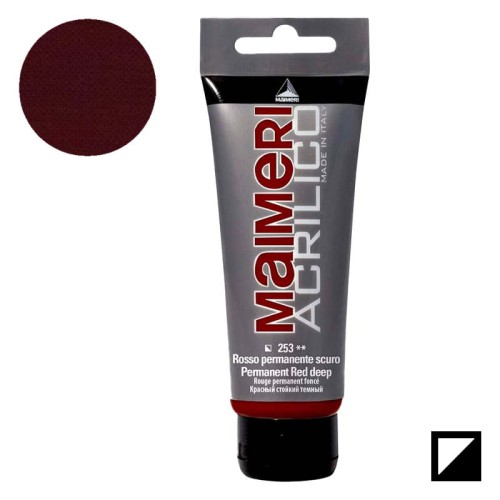 Farba akrylowa Maimeri Acrilico 200 ml - 253 Permanent red deep