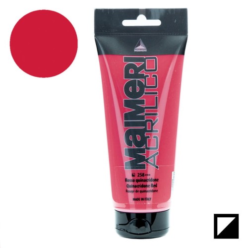 Farba akrylowa Maimeri Acrilico 200 ml - 258 Quinacridone red