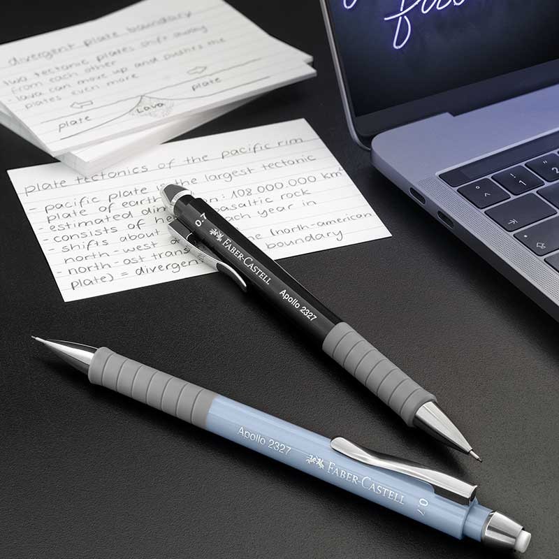 Ołówek automatyczny Faber-Castell Apollo 0.7 mm granatowy + wkłady 03