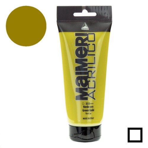 Farba akrylowa Maimeri Acrilico 200 ml - 333 Green gold