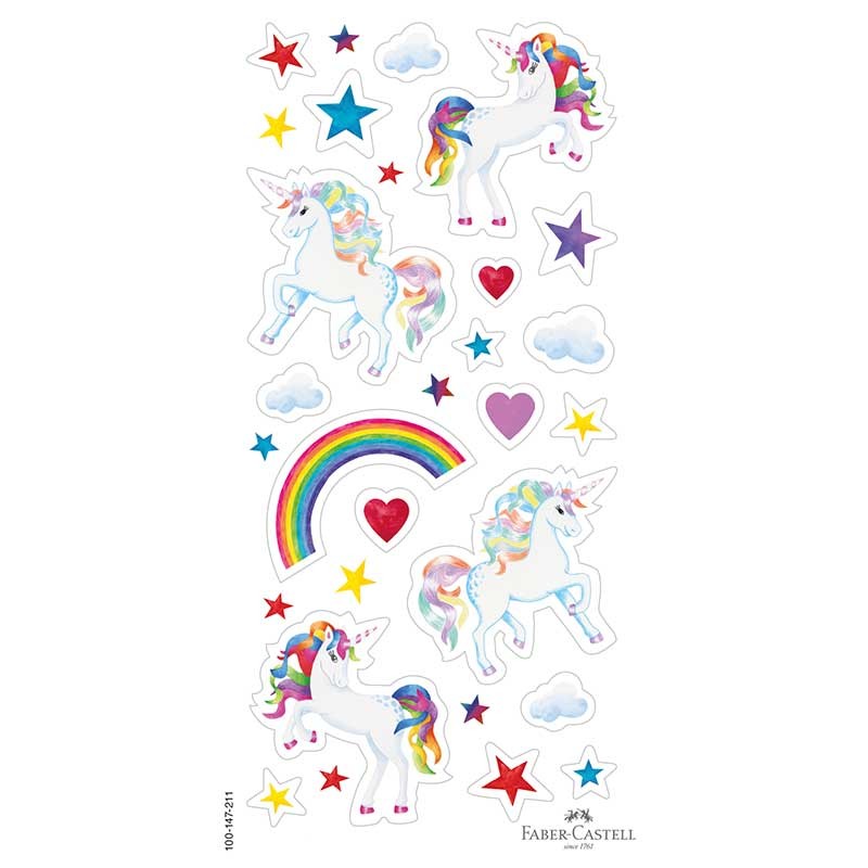 Kredki Faber-Castell Colour Grip 2001 Unicorn zestaw 10 szt. + 3 szt. + naklejki 03