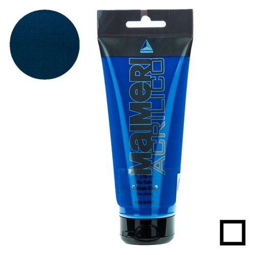 Farba akrylowa Maimeri Acrilico 200 ml - 378 Phthalo blue