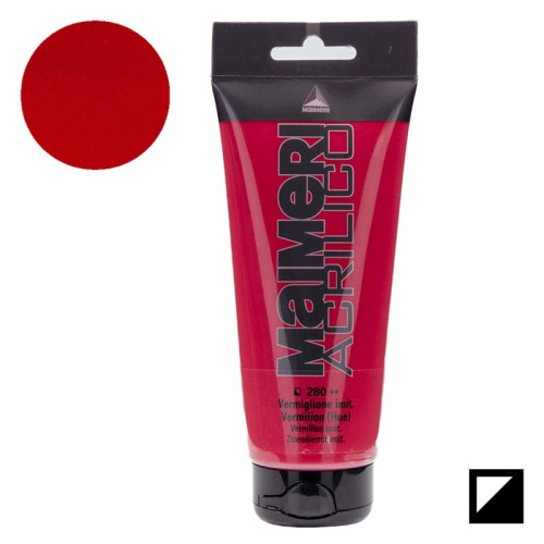 Farba akrylowa Maimeri Acrilico 200 ml - 280 Vermilion (Hue)