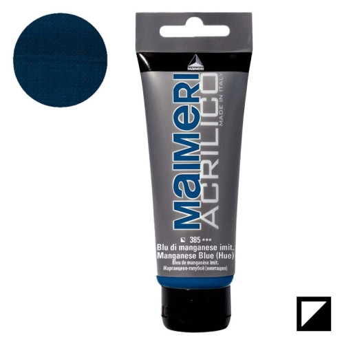 Farba akrylowa Maimeri Acrilico 200 ml - 385 Manganese blue (hue)