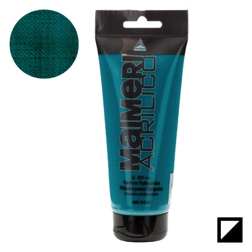 Farba akrylowa Maimeri Acrilico 200 ml - 431 Phthalocyanine turquoise