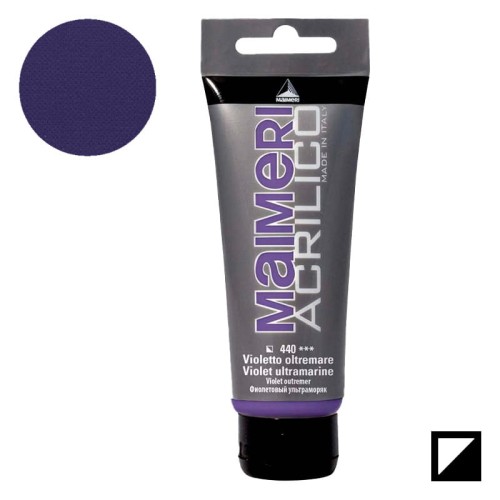 Farba akrylowa Maimeri Acrilico 200 ml - 440 Ultramarine violet