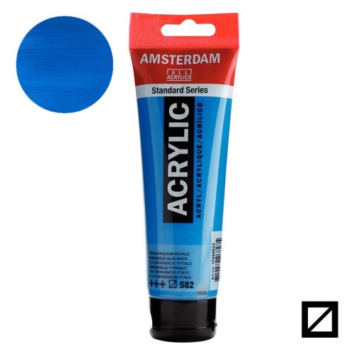Farba akrylowa Amsterdam Acrylic 120 ml - 582 Manganese blue phthalo