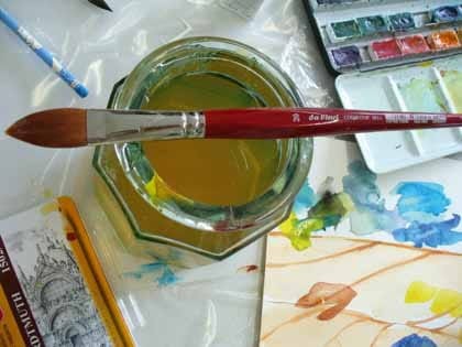 Pędzle syntetyczne da Vinci zestaw COSMOTOP-SPIN set 4064 - 4 szt. + etui.08