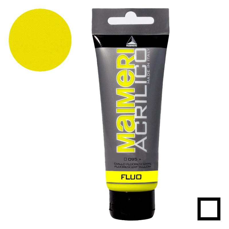 Farba-akrylowa-Maimeri-Acrilico-200-ml-095-Fluo-yellow-01