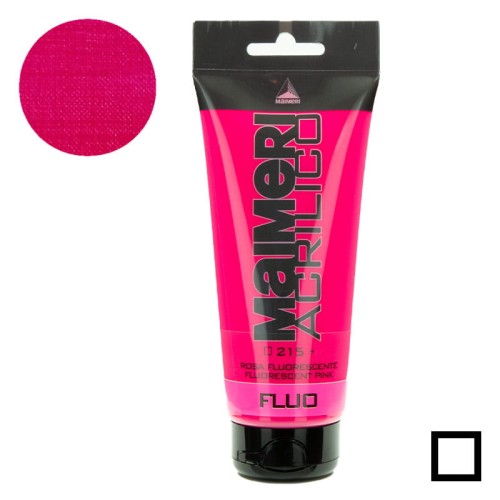 Farba akrylowa Maimeri Acrilico 200 ml - 215 Fluorescent pink