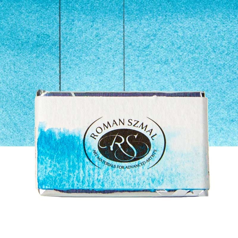 Farba-akwarelowa-Aquarius-kostka-411-Błękit-kobaltowy-jasny-01.