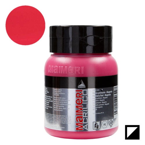 Farba akrylowa Maimeri Acrilico 500 ml - 256 Primary red magenta