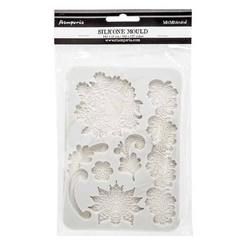 Foremka silikonowa Stamperia A5 - Brocante Antiques laces