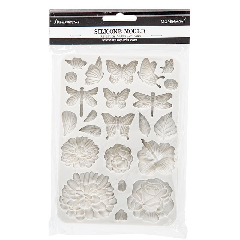 Foremka-silikonowa-Stamperia-A5-motyle-i-kwiaty