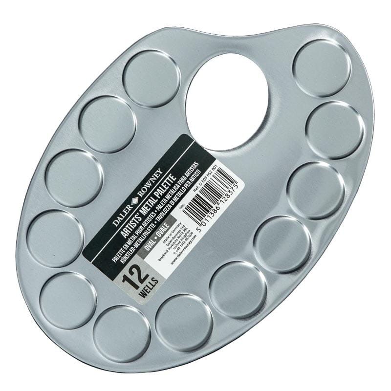 Paleta-malarska-metalowa-owalna-Daler-Rowney-12-zagłębień-01