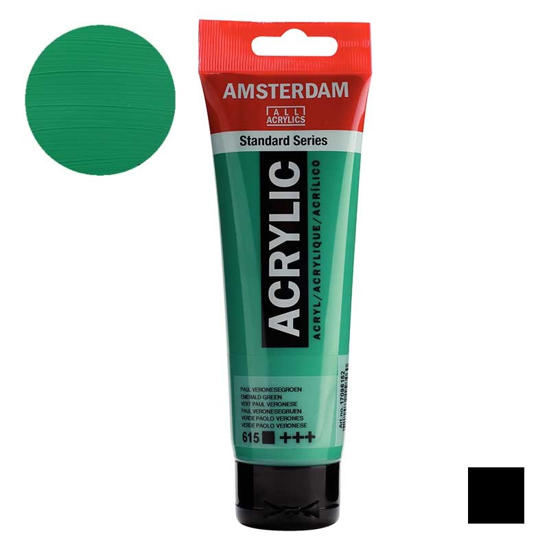 Farba akrylowa Amsterdam Acrylic 120 ml 615 Emerald green 01