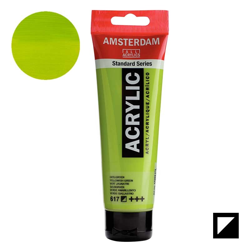 Farba akrylowa Amsterdam Acrylic 120 ml 617 Yellowish green 01