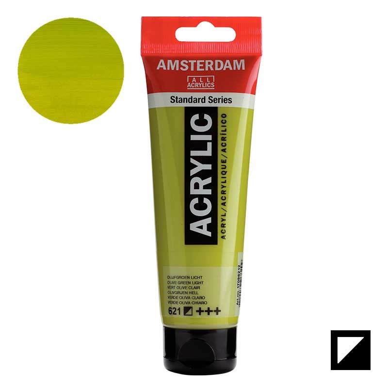 Farba akrylowa Amsterdam Acrylic 120 ml 621 Olive green light 01