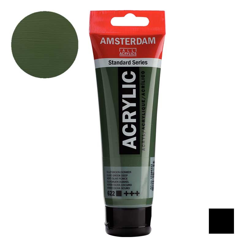 Farba akrylowa Amsterdam Acrylic 120 ml 622 Olive green deep 01