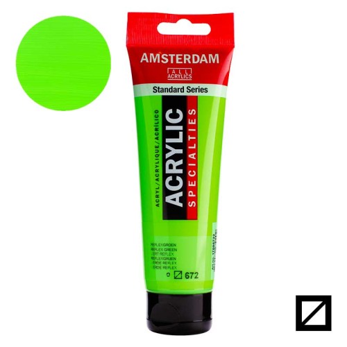 Farba akrylowa Amsterdam Acrylic 120 ml - 672 Reflex green