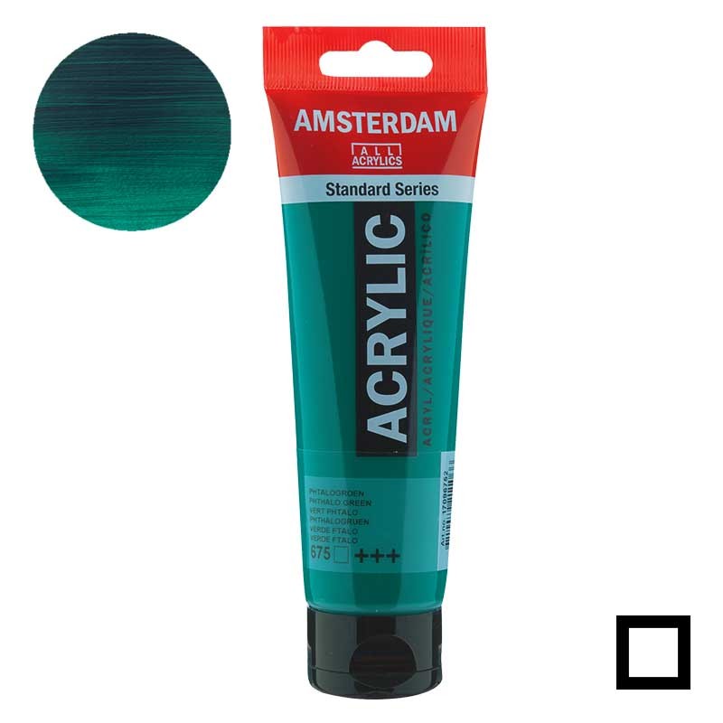 Farba akrylowa Amsterdam Acrylic 120 ml 675 Phthalo green 01