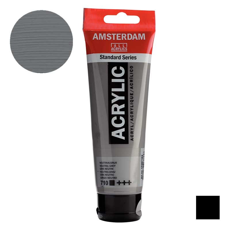 Farba akrylowa Amsterdam Acrylic 120 ml 710 Neutral grey 01