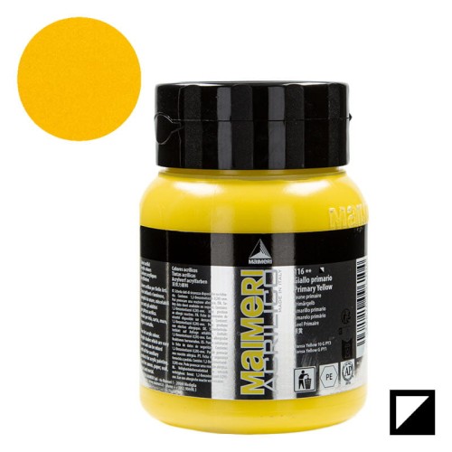 Farba akrylowa Maimeri Acrilico 500 ml - 116 Primary yellow